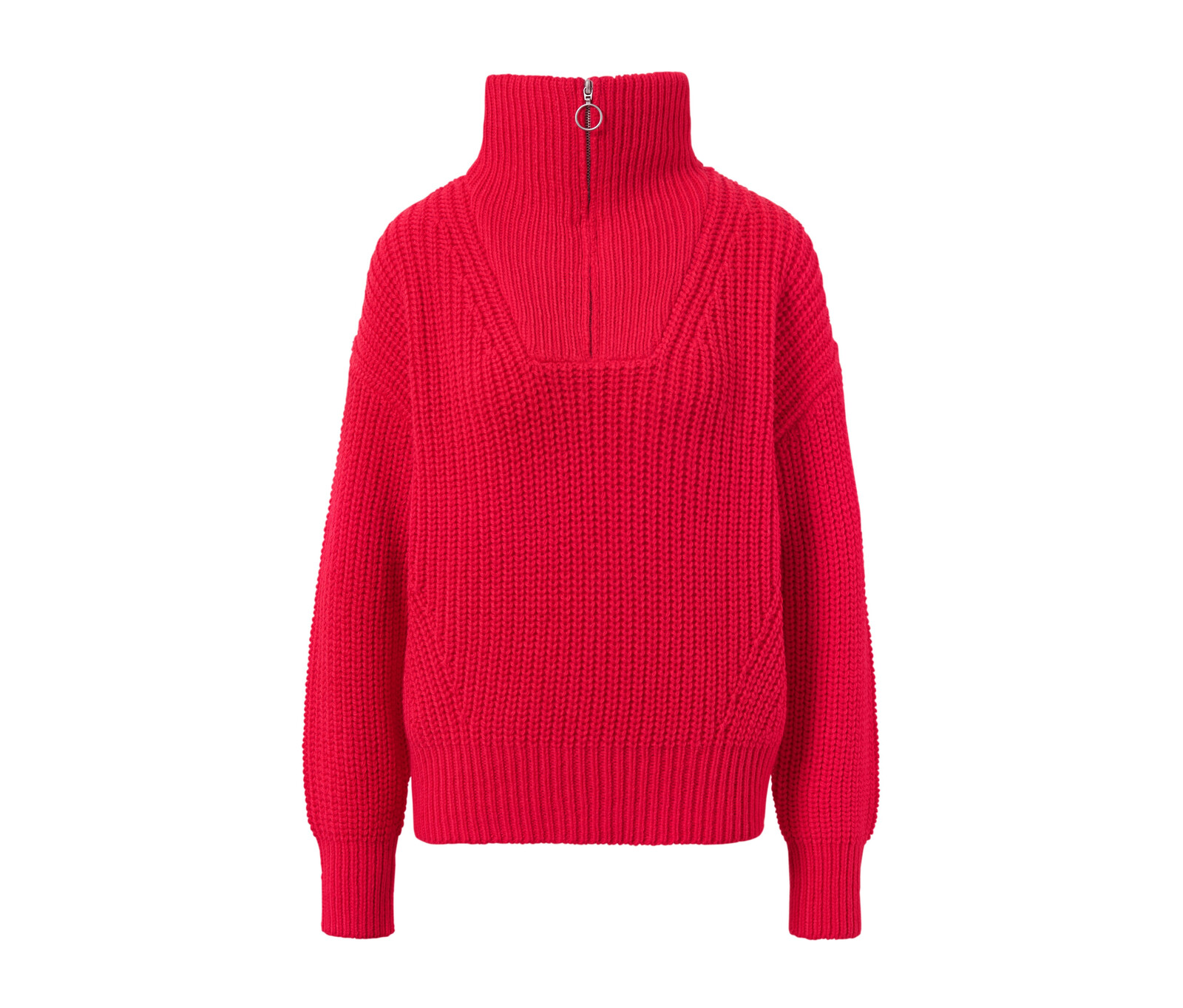 Tchibo - Svetr troyer z hrubé pleteniny - pro ženy - vel. M 40/42 - barva: červená