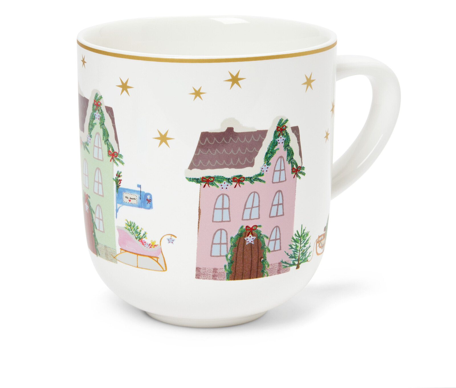 Tchibo - Velký hrnek s dekorem - barva: modrá