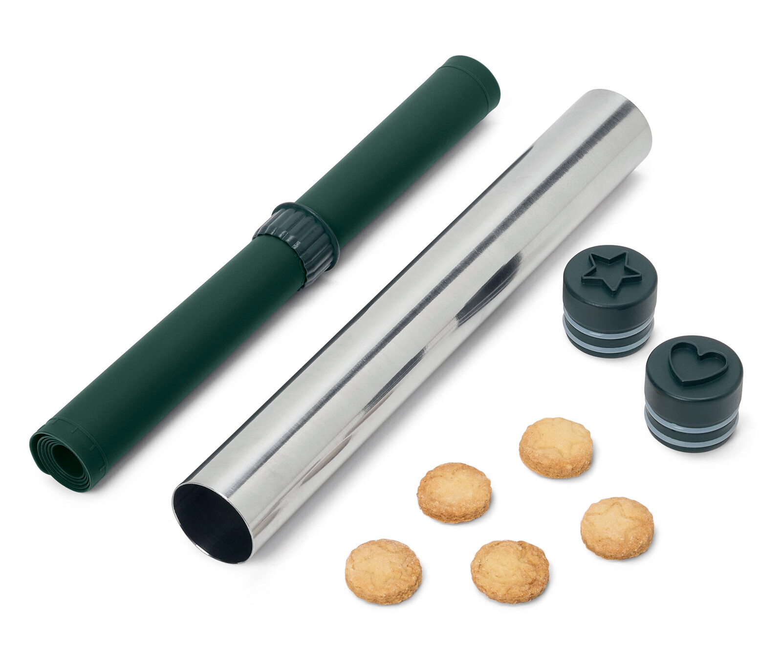 Tchibo - Váleček na těsto 3 v 1 - barva: zelená