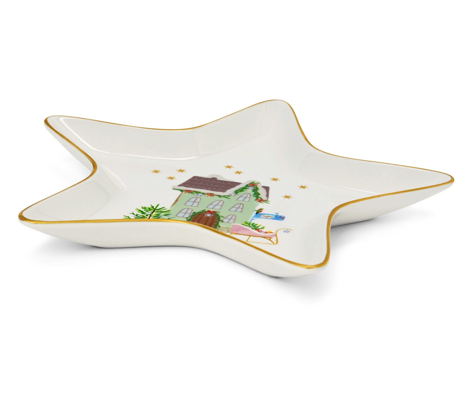 Tchibo - Talíř »Hvězda« - barva: vícebarevná