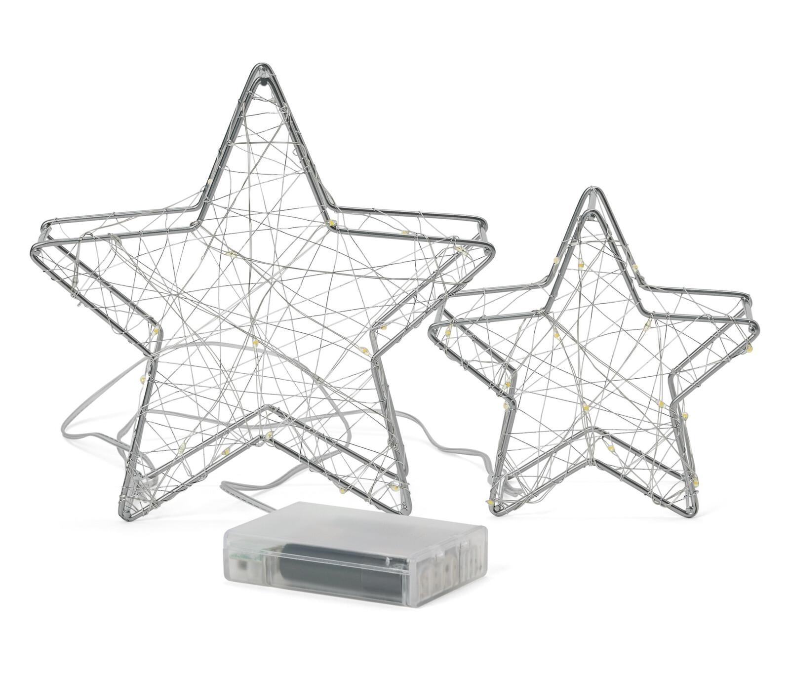 Tchibo - Dekorační hvězdy s Led, 2 ks, malé