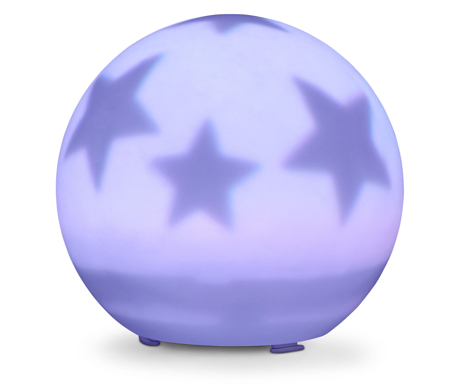 Tchibo - Solární svítidlo ve tvaru koule s hvězdami a střídáním barev LED - barva: bílá