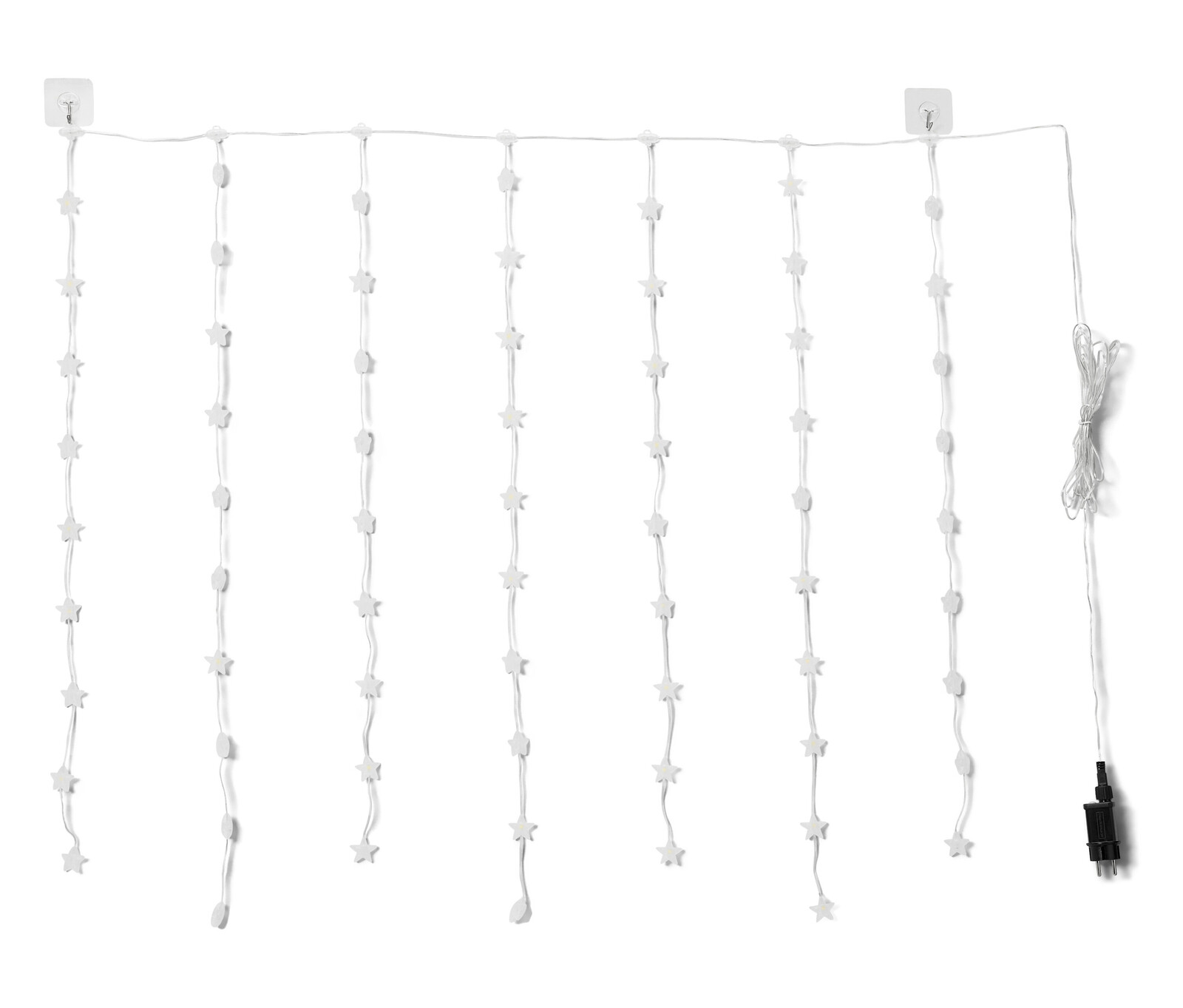 Tchibo - Světelný závěs s Led, hvězdy, krátký