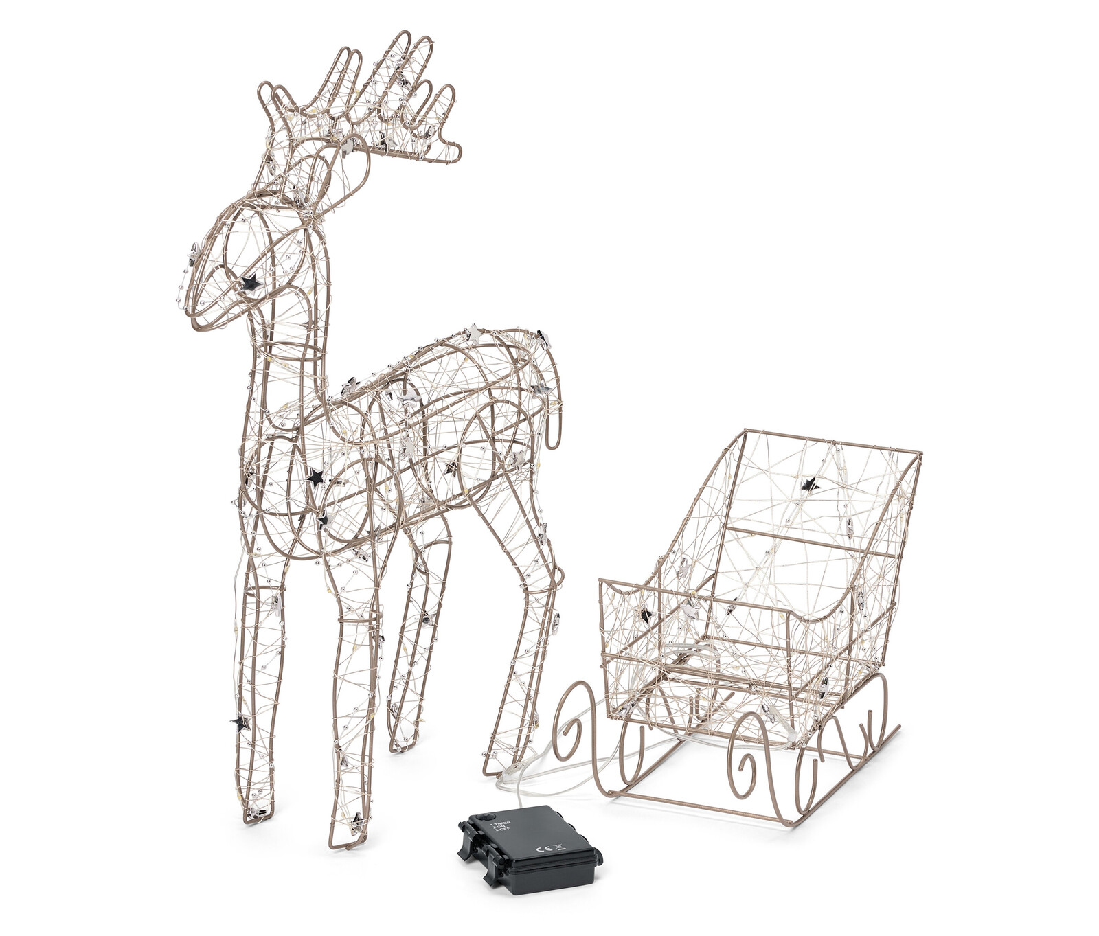 Tchibo - LED sob se saněmi - barva: černá