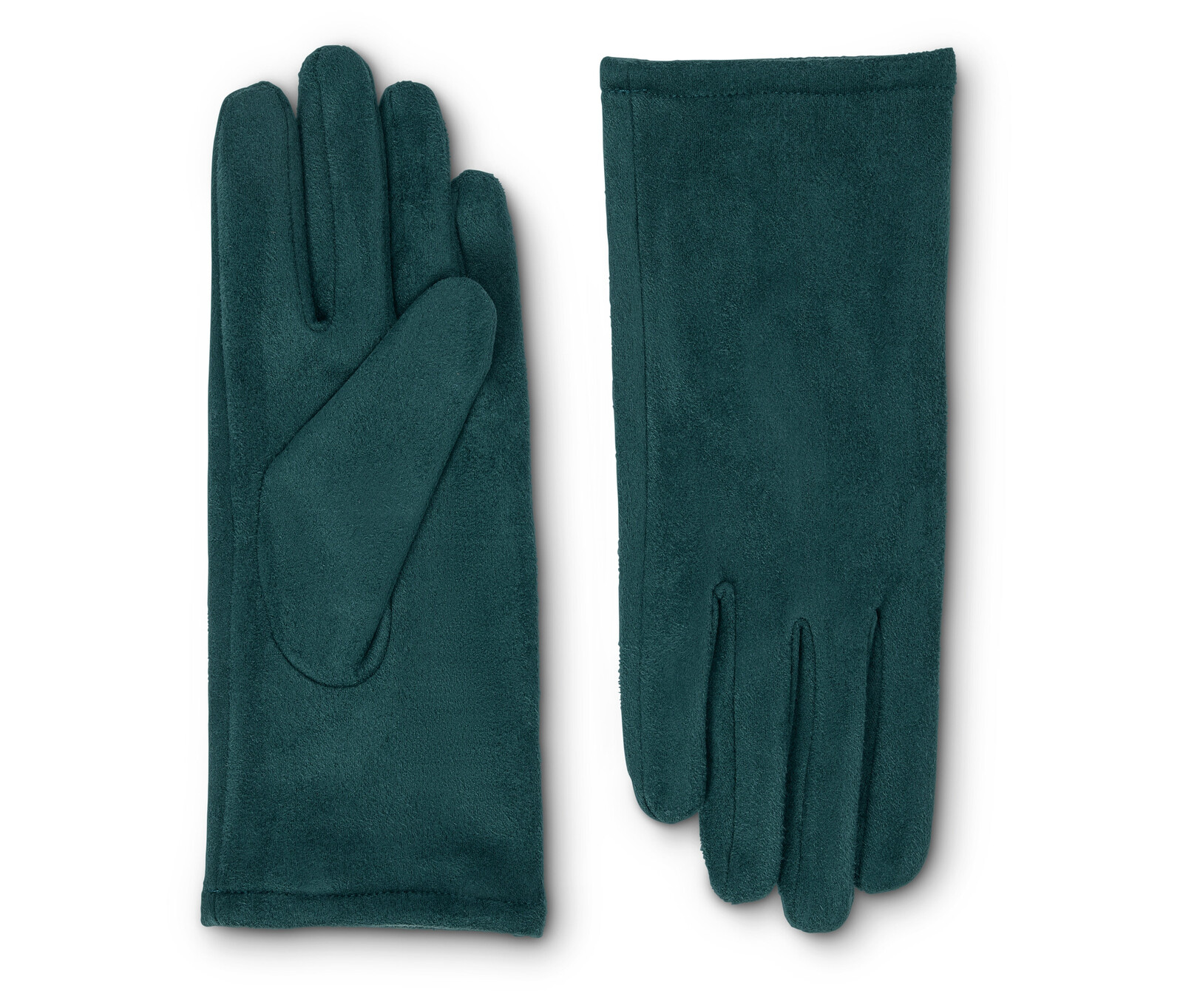 Tchibo - Rukavice v semišovém vzhledu - pro ženy - vel. 8 - barva: zelená