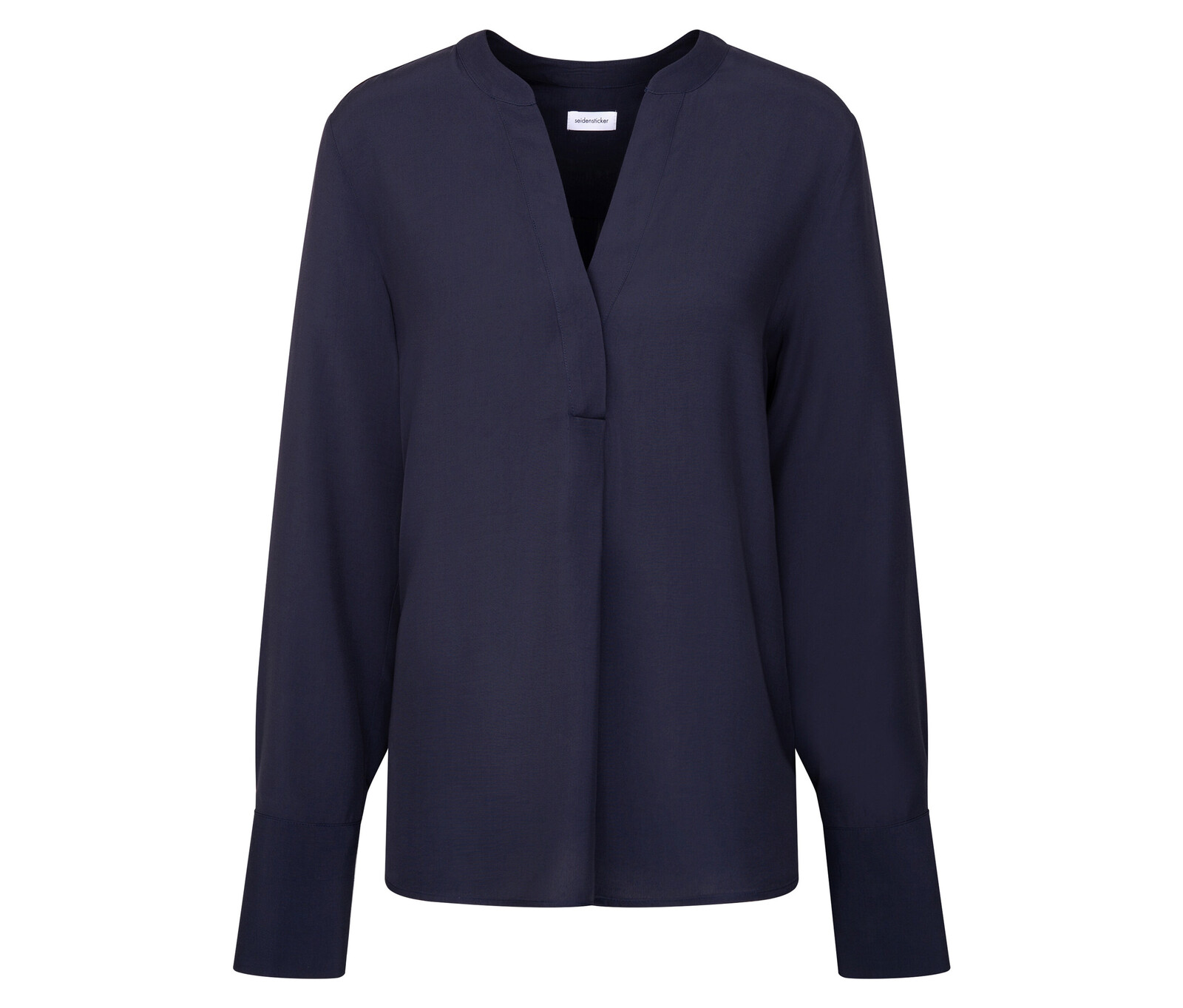 Tunika z viskózy Seidensticker - pro ženy - vel. 36 - barva: modrá