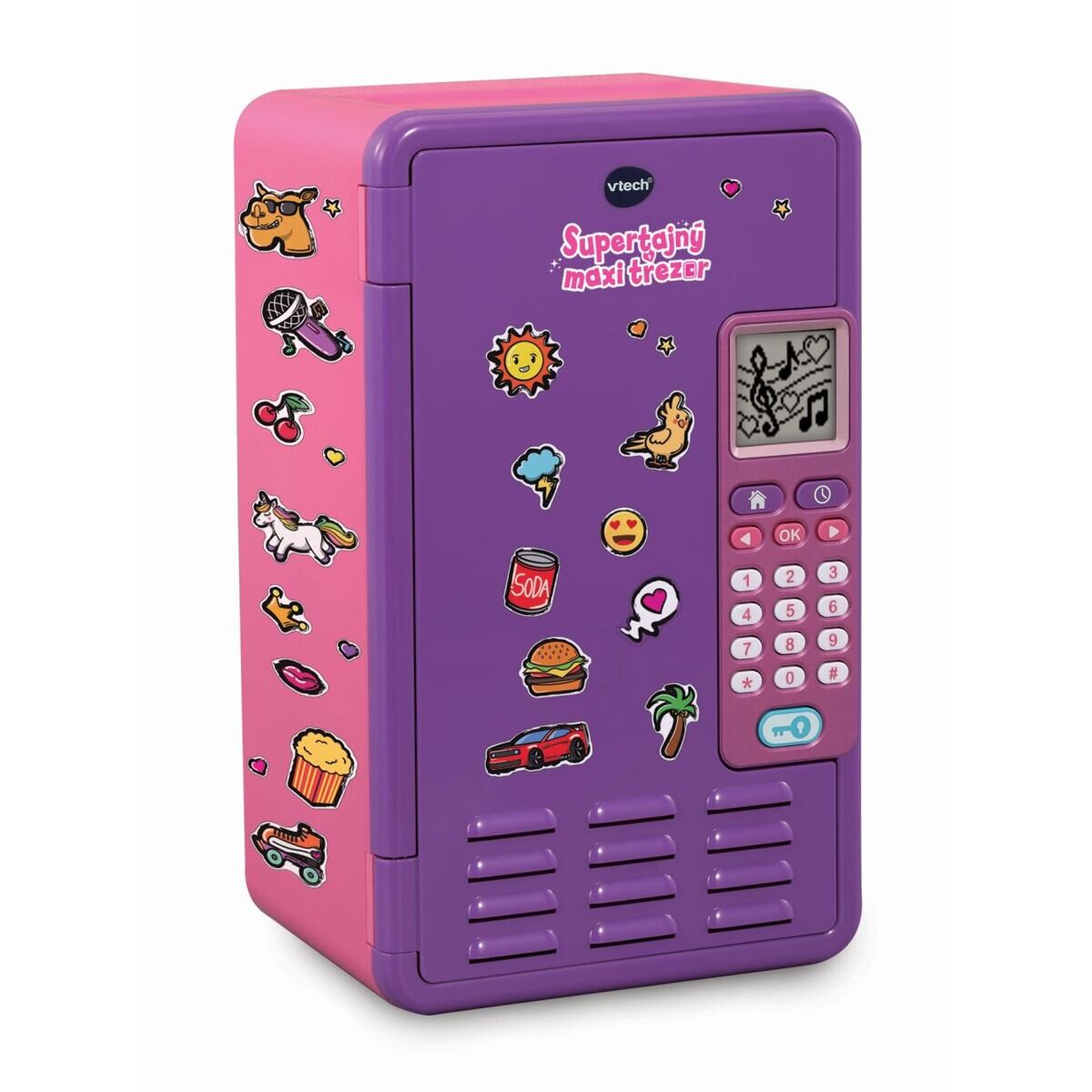 Vtech Supertajný maxi trezor CZ - růžový