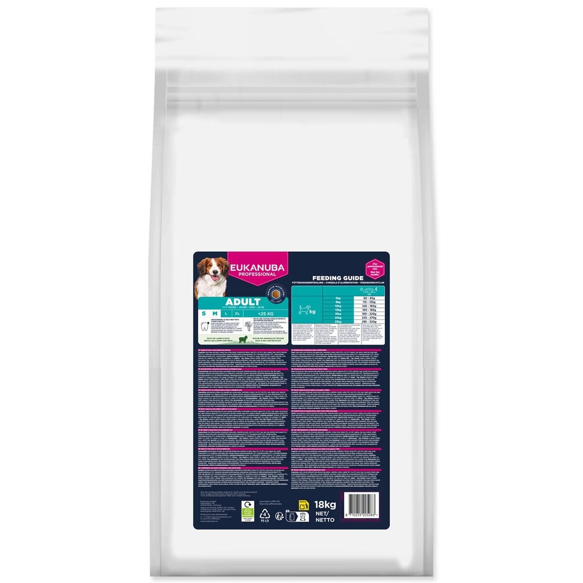 Krmivo EUKANUBA Adult Small and Medium rich in lamb 18 kg