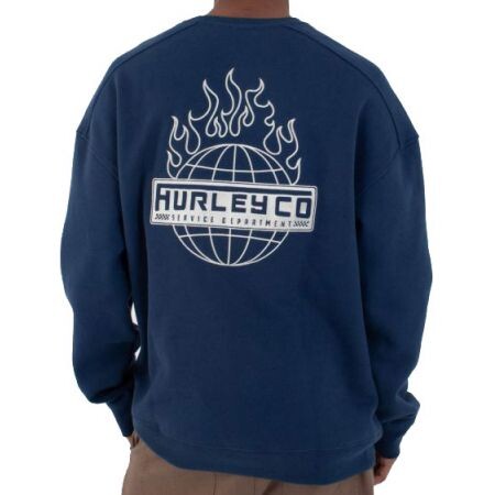 Mikina Hurley Ironclad Heavyweight Po - Modrá - L