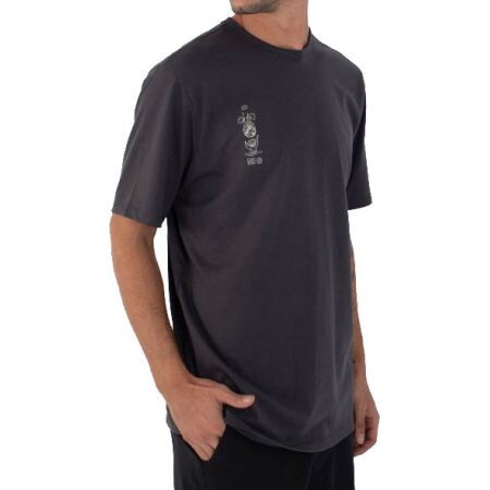 Triko Hurley H2O Dri Storm Chasing S/S - Šedá - Xxl