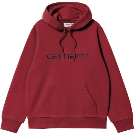 Mikina Carhartt Wip Hooded Carhartt - Vínová - L