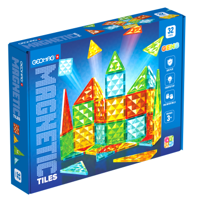 Geomag Magnetic Tiles 32 dílků
