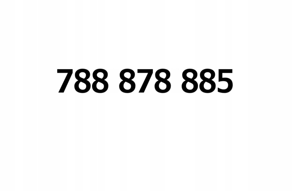 Zlaté číslo 788 878 885