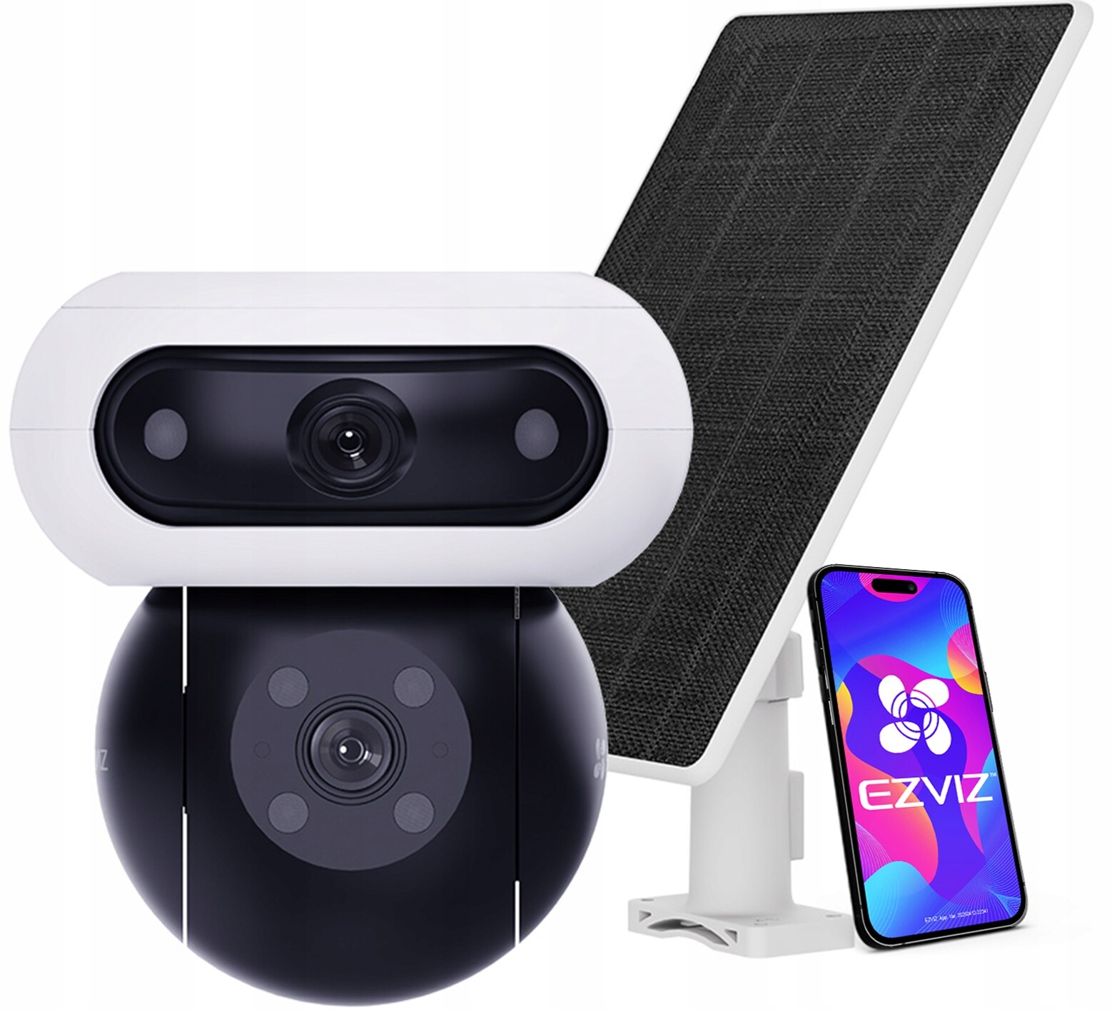 WiFi 4G Lte kamera Ezviz CB90x Kit s solárním panelem Venkovní režim Aov