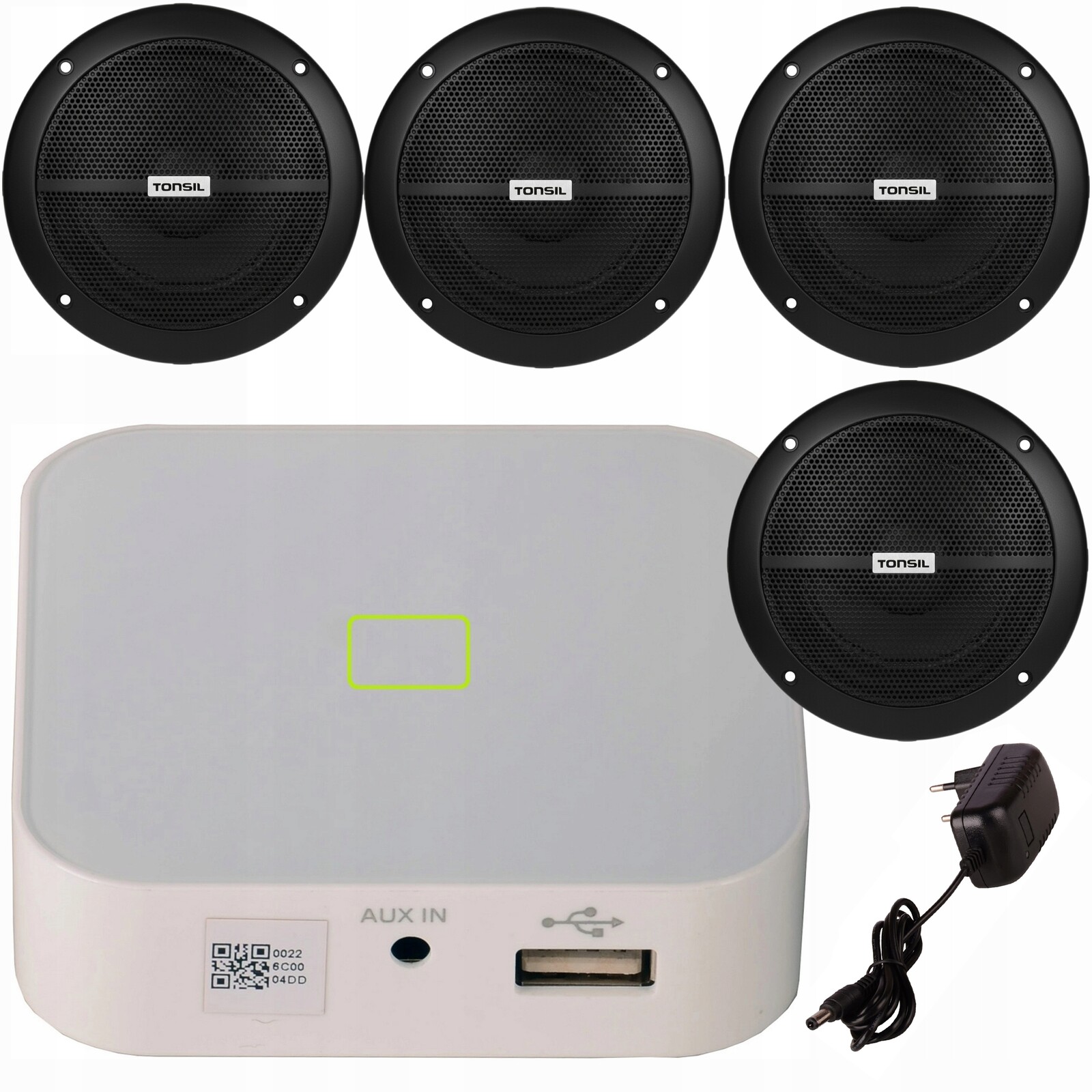 Set: 4x stropní reproduktor Zgsu 13/2 Dr zesilovač Tonsil WS-20 Usb Wifi