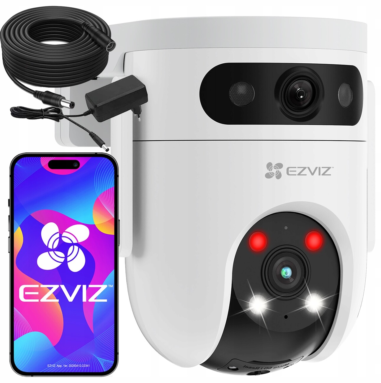 Otočná WiFi kamera Dual Lens H9C 6MPx Ezviz 2v1 Autotracking 10m kabel