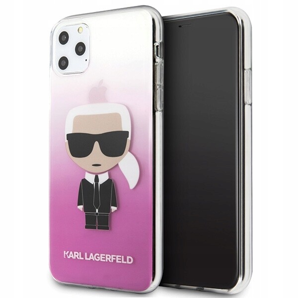 Karl Lagerfeld KLHCN65TRDFKPI iPhone 11Pro Max růžový/pink Gradient Ikonik