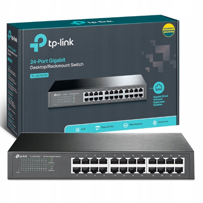 24portový gigabitový Switch Tp-link TL-SG1024D