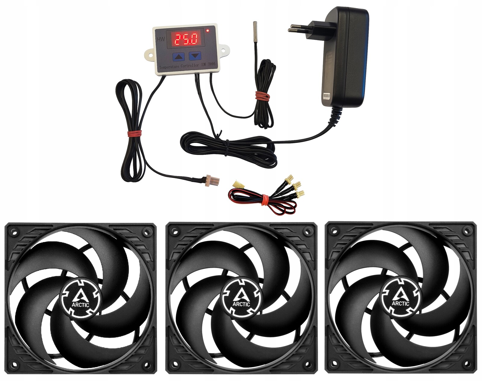 Ventilátory pro chlazení skříní Rack nebo Lanberg s teplotním senzorem