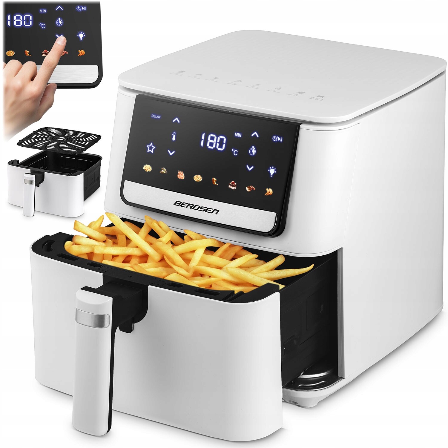 Beztuková Fritéza Air Fryer Fritéza 6,5 L Berdsen 1700 W