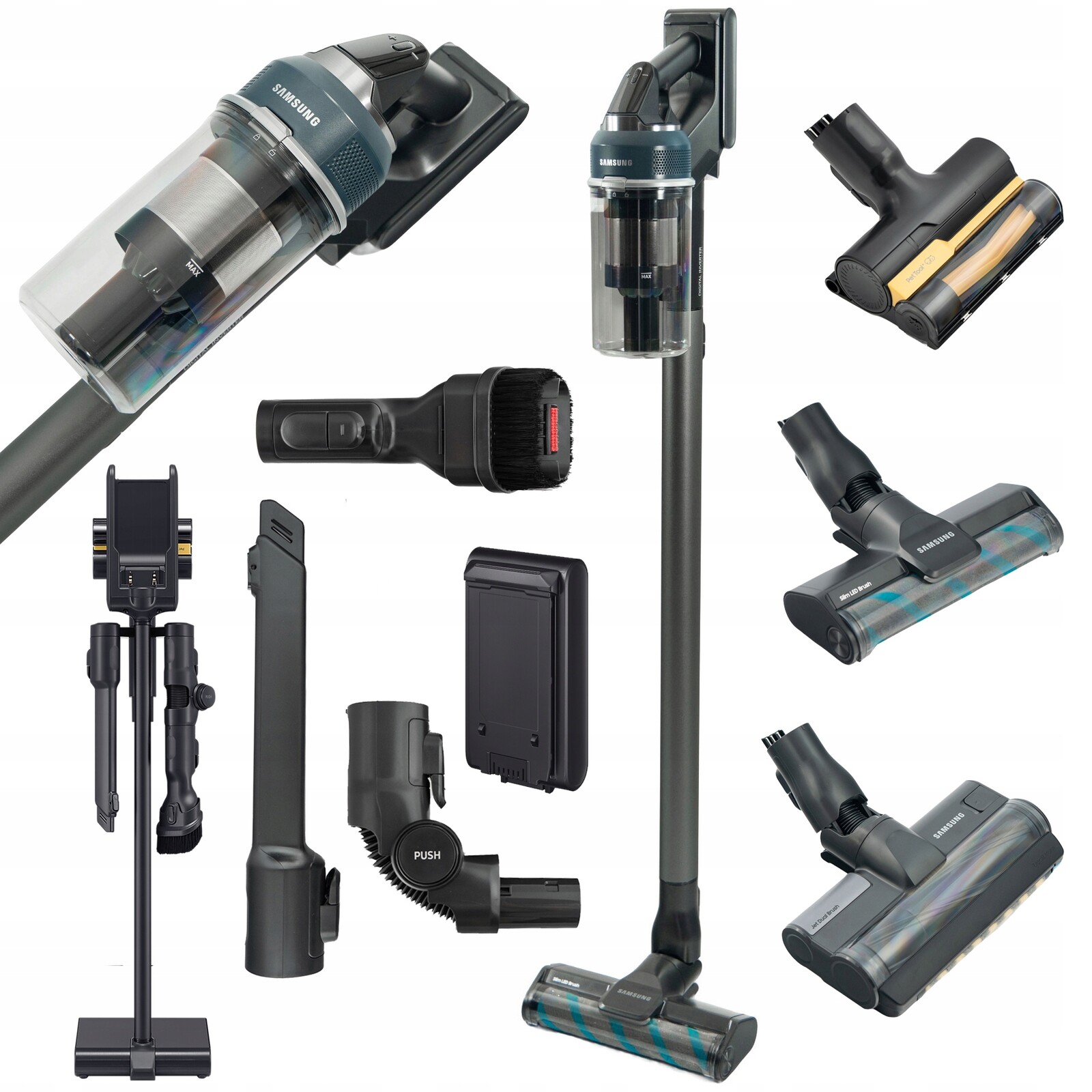 Tyčový vysavač Samsung VS20C95E4TB Jet 95 Complete 3xElektrokartáč