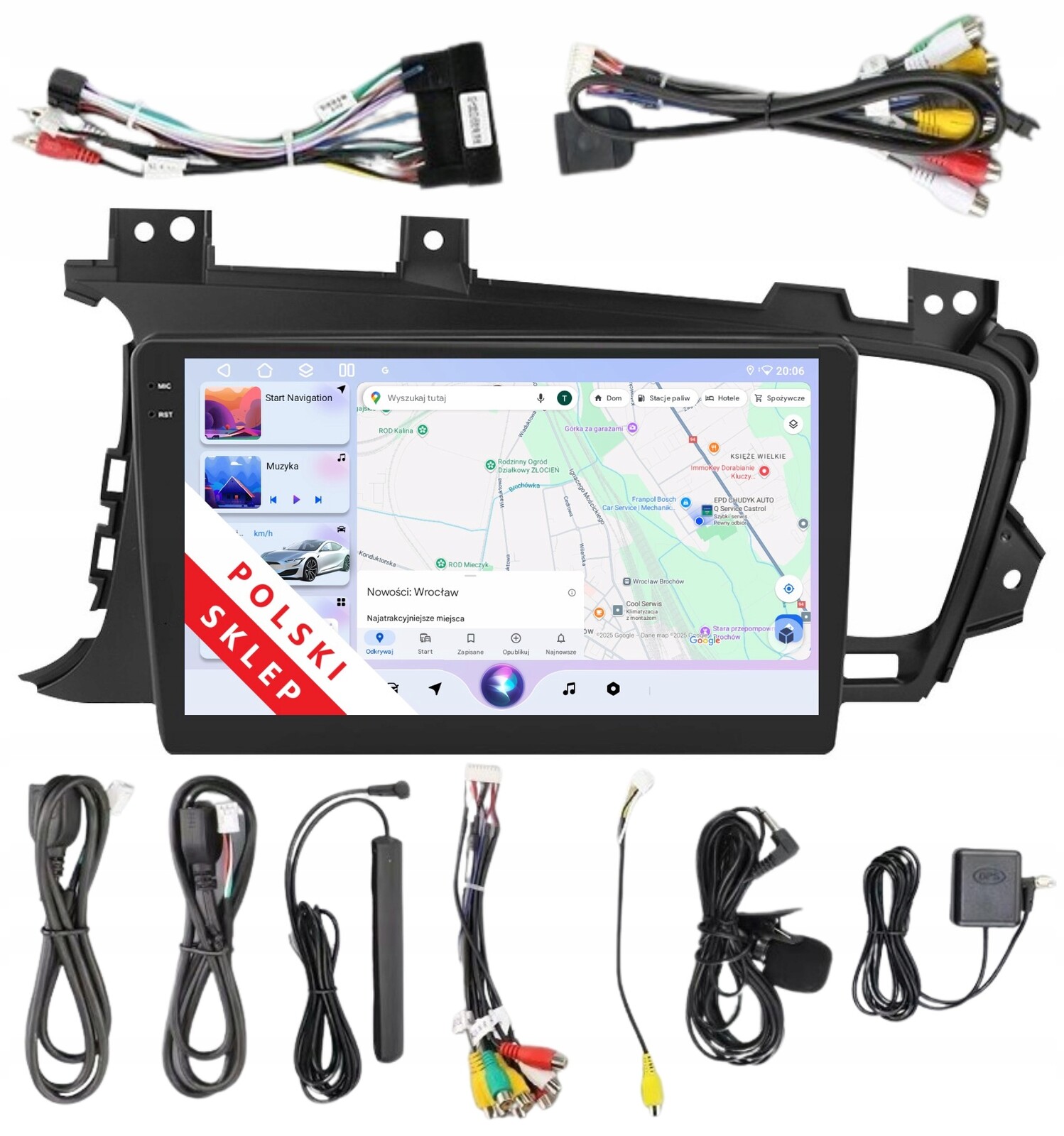 Navigace Rádio 2DIN Android Kia Optima 1 A 4/64 Gb Dsp Carplay Lte