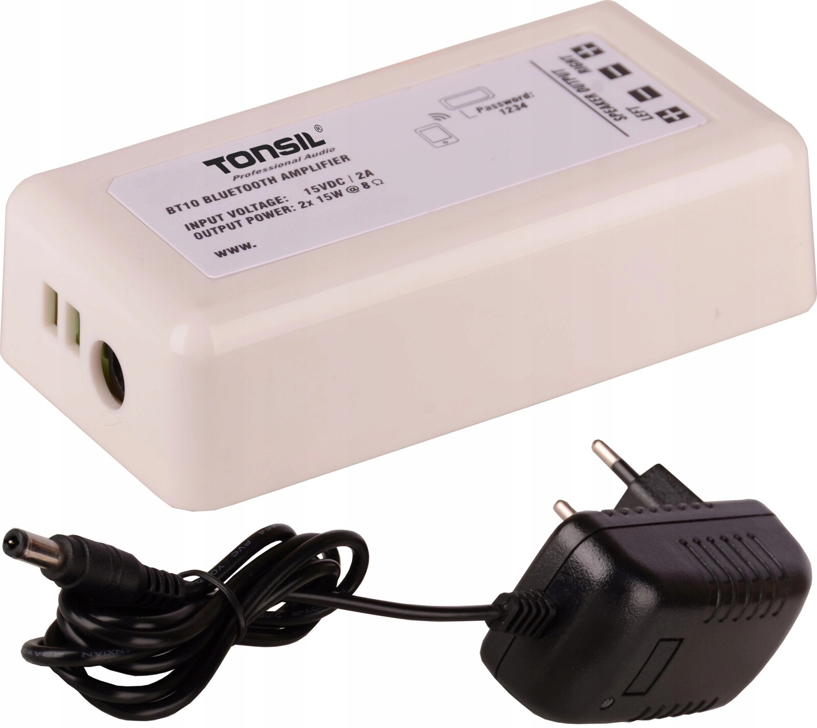 Audio zesilovač Tonsil WS-20 Bluetooth Mini Kompaktní stereo 8ohm 2x15W