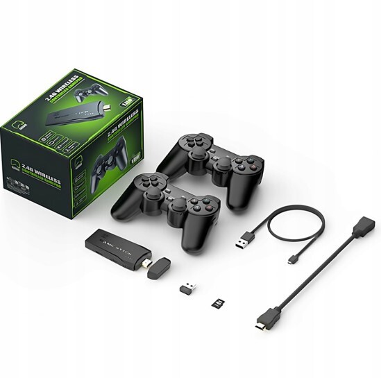 Konzola Retro Televizní Hra Hdmi 20000 Her 2 Bezdrátové Pady Pl Menu