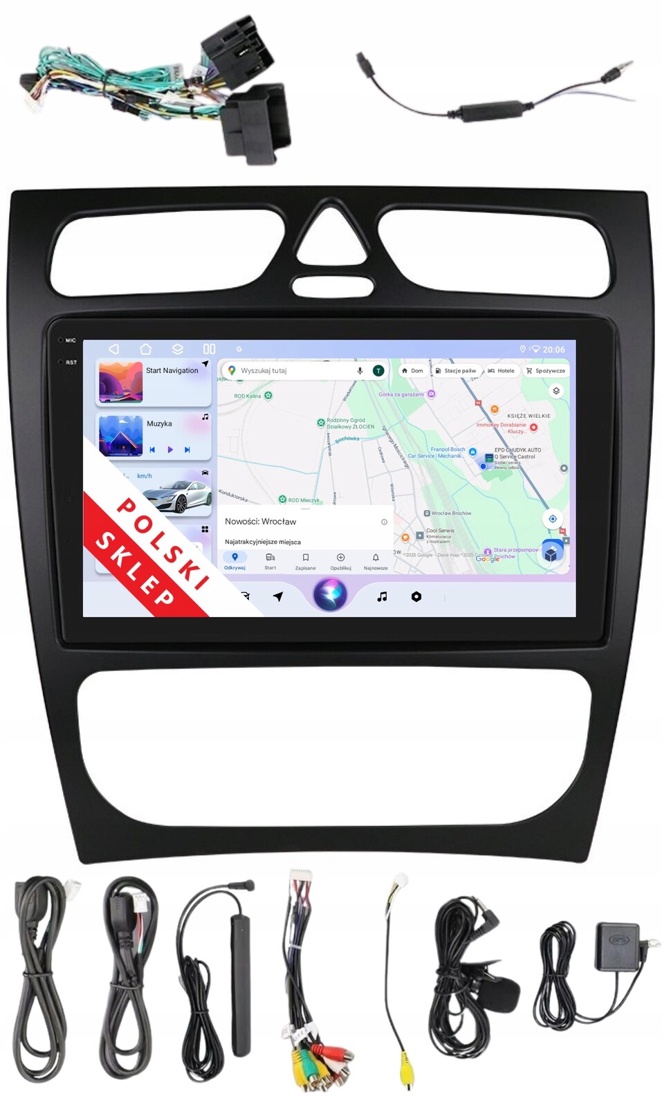 Rádio 2DIN Navigace Android Mercedes Benz W639 Vito 6 Gb Dsp Carplay Lte