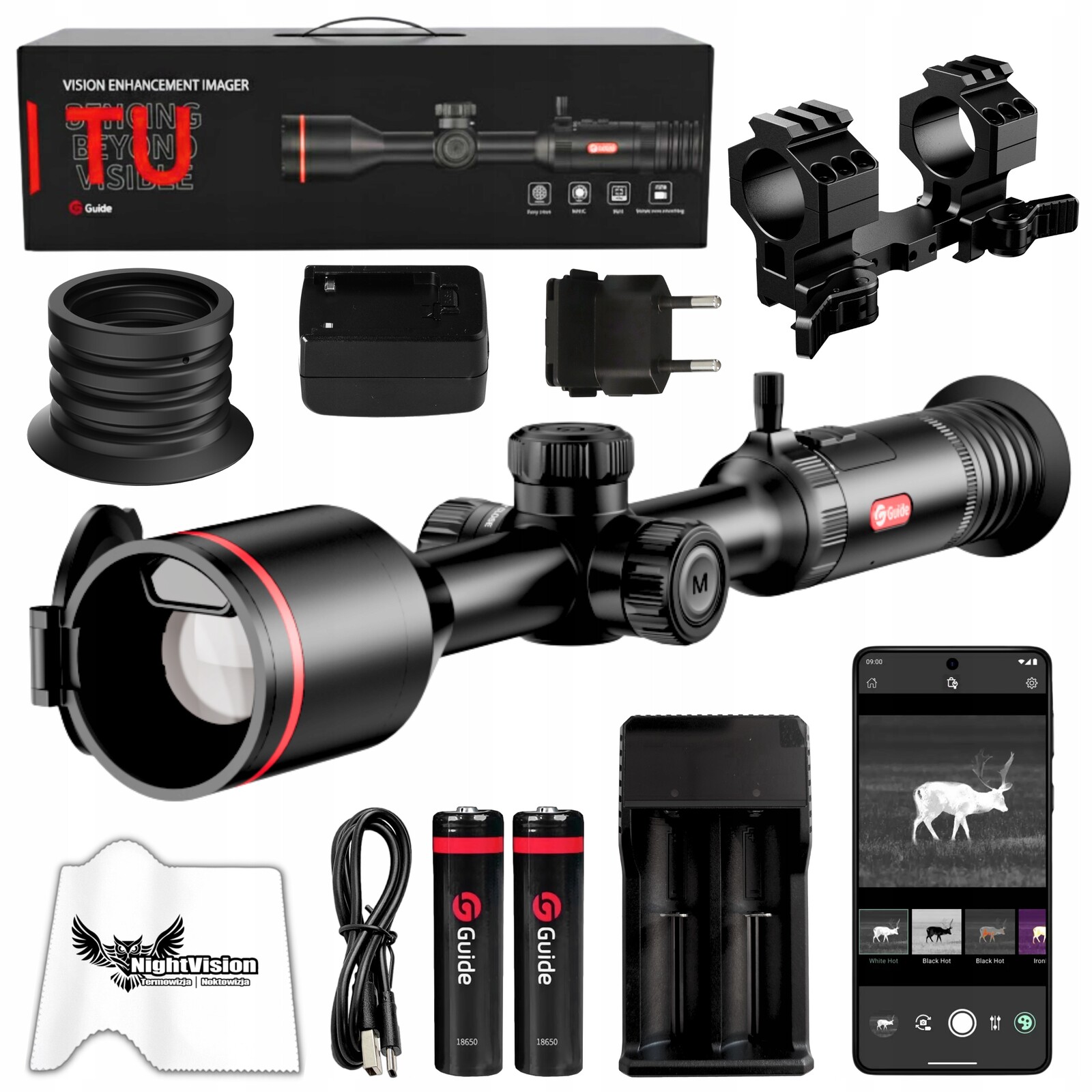 Termovizní dalekohled Termovizní zaměřovač Guide TU435P 3.0