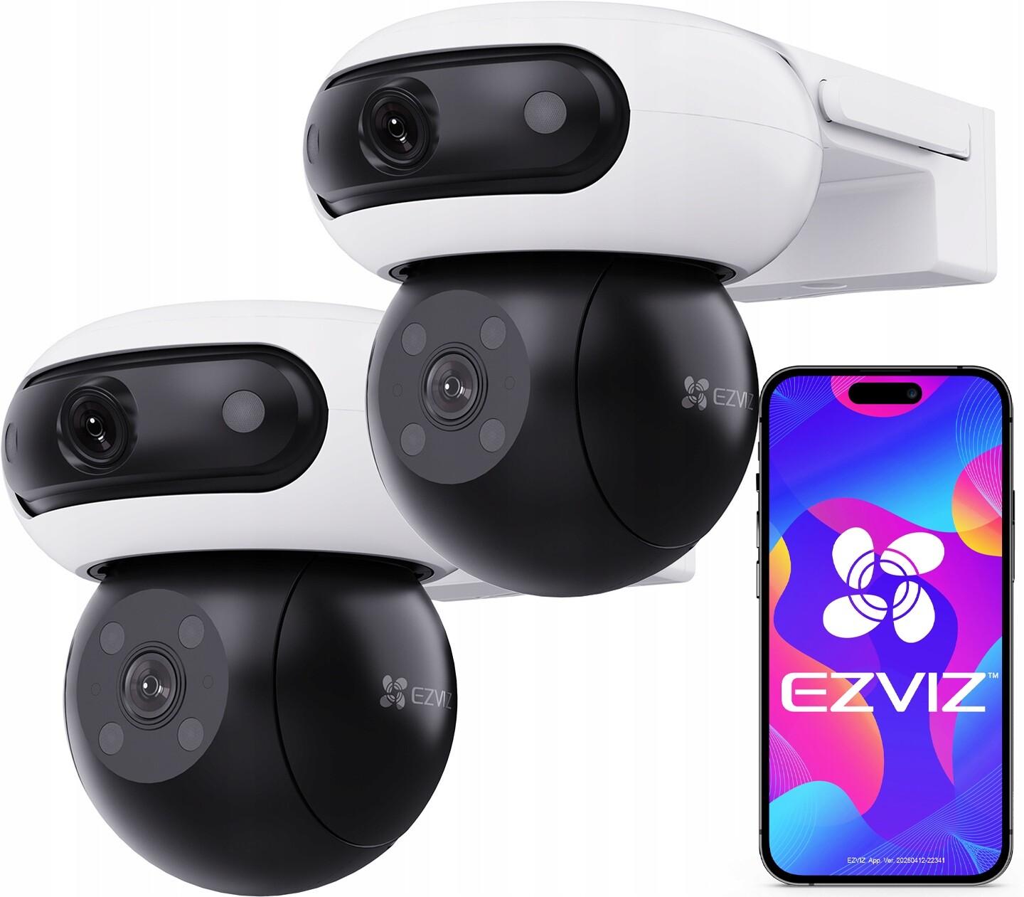 Dvě kamery Ezviz 2K+ C90 Dual Mikrofon Reproduktor Autotracking 2Pack