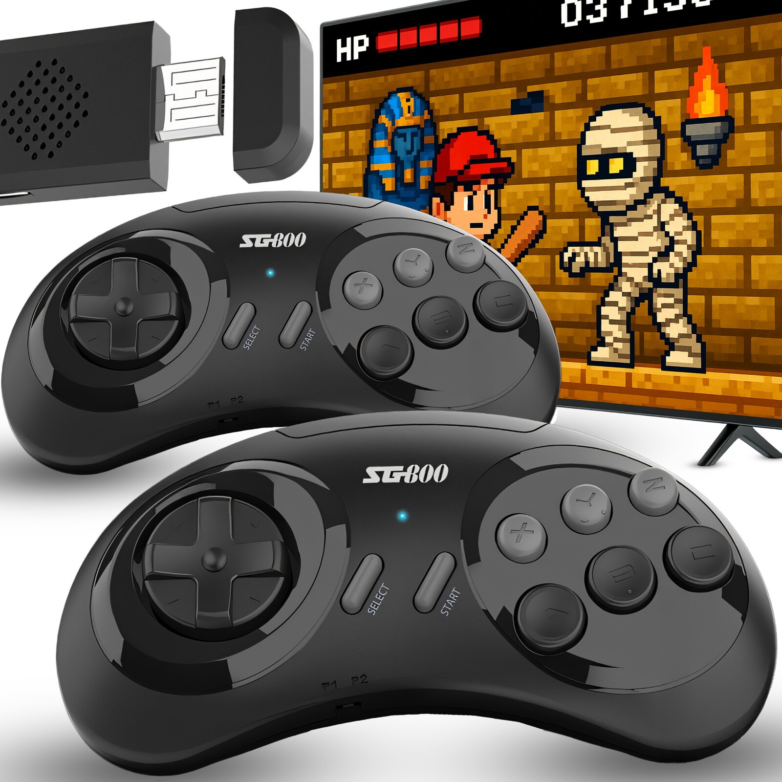 Televizní Hra 5000+ Her Retro Mini Bezdrátová Konzole Tv Hdmi 90. Léta