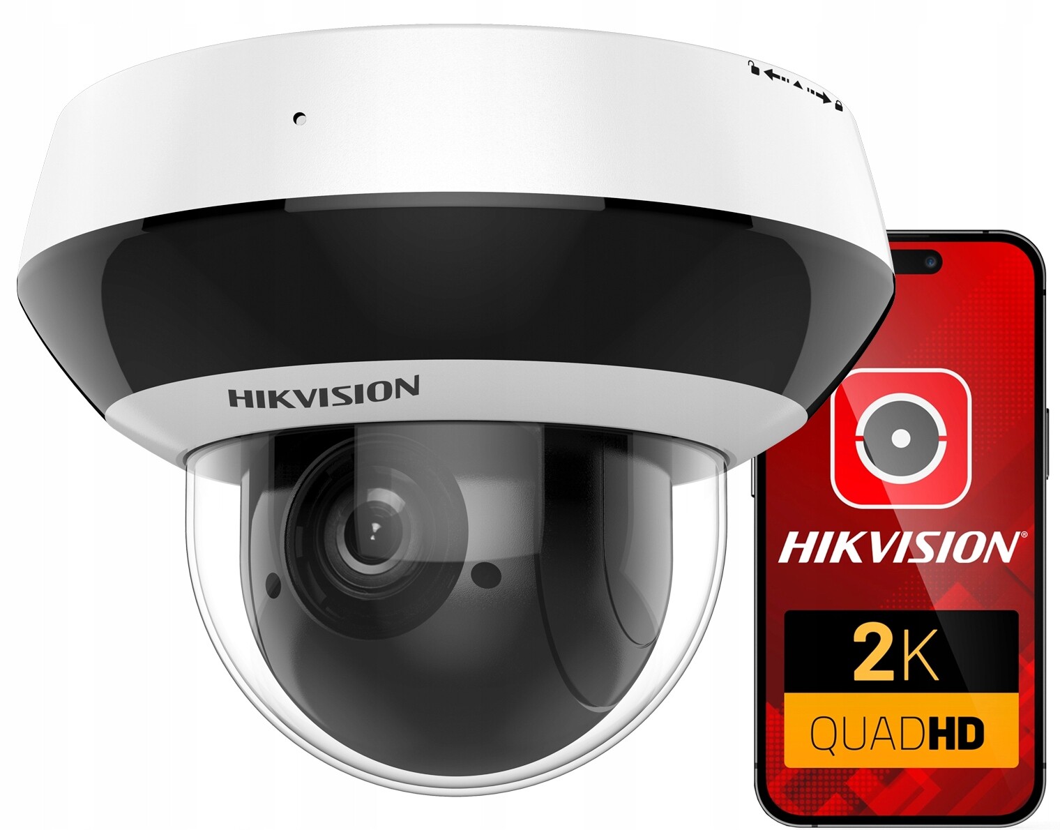 Ip kamera 4MPx 2K+ Hikvision Otočná Ptz DS-2DE2A404IW-DE3 2.8-12mm Zoom