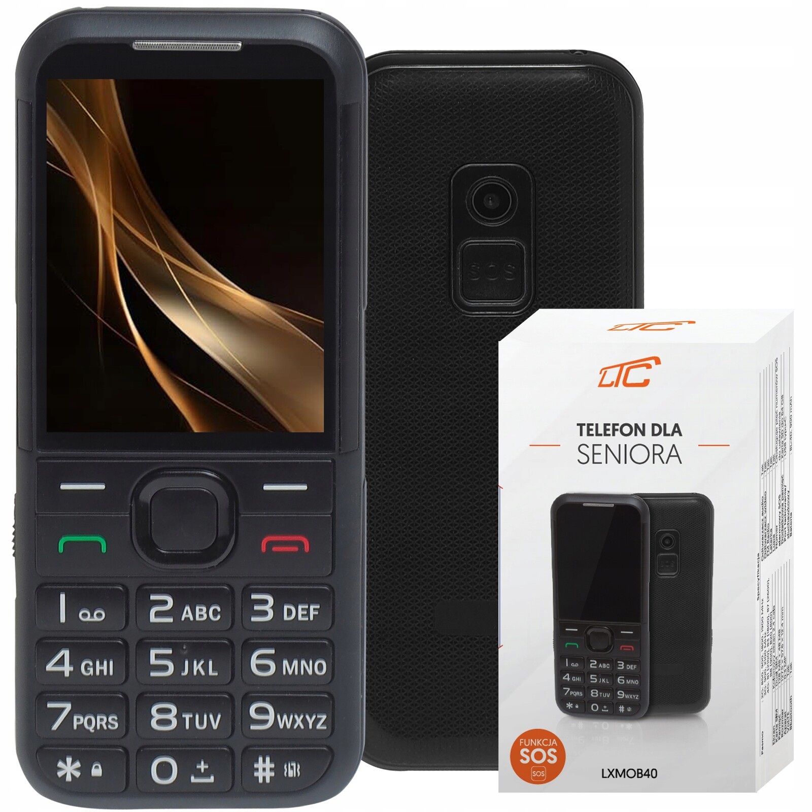 Telefon Pro Seniora Starší Osoby, Hlasité Sos Tlačítko Velká Tlačítka 4G Lte