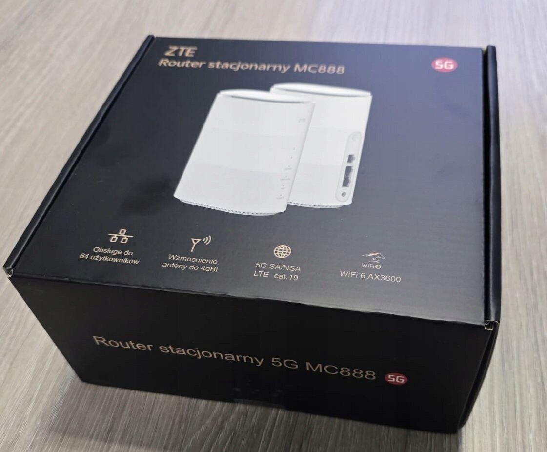 Router Zte MC888 5G (wifi 6) Gigabit Zaplombovaný Polská Distribuce