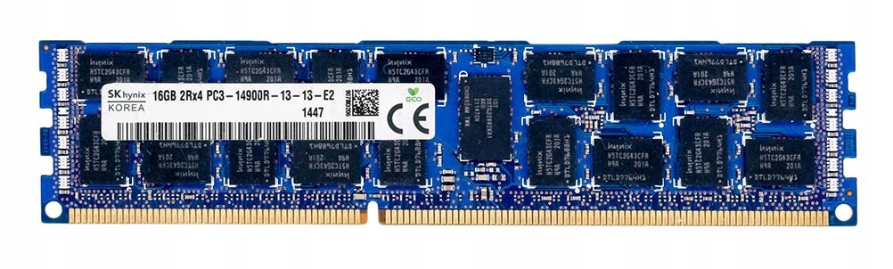 Hynix 16GB DDR3 2Rx4 1866MHz PC3-14900R Reg Ecc