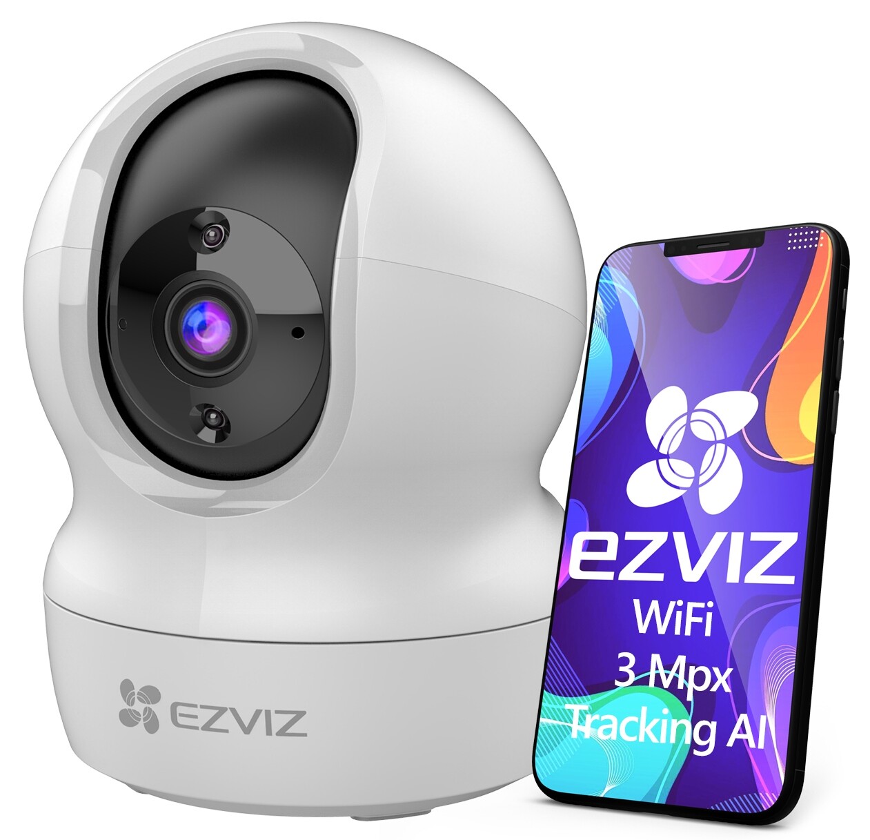 WiFi kamera Ezviz CP1 Pro 3MP Chůvička Audio Tracking Otáčení 360° Aplikace