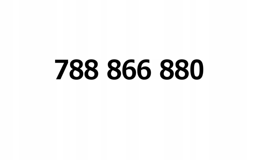 Zlaté číslo 788 866 880