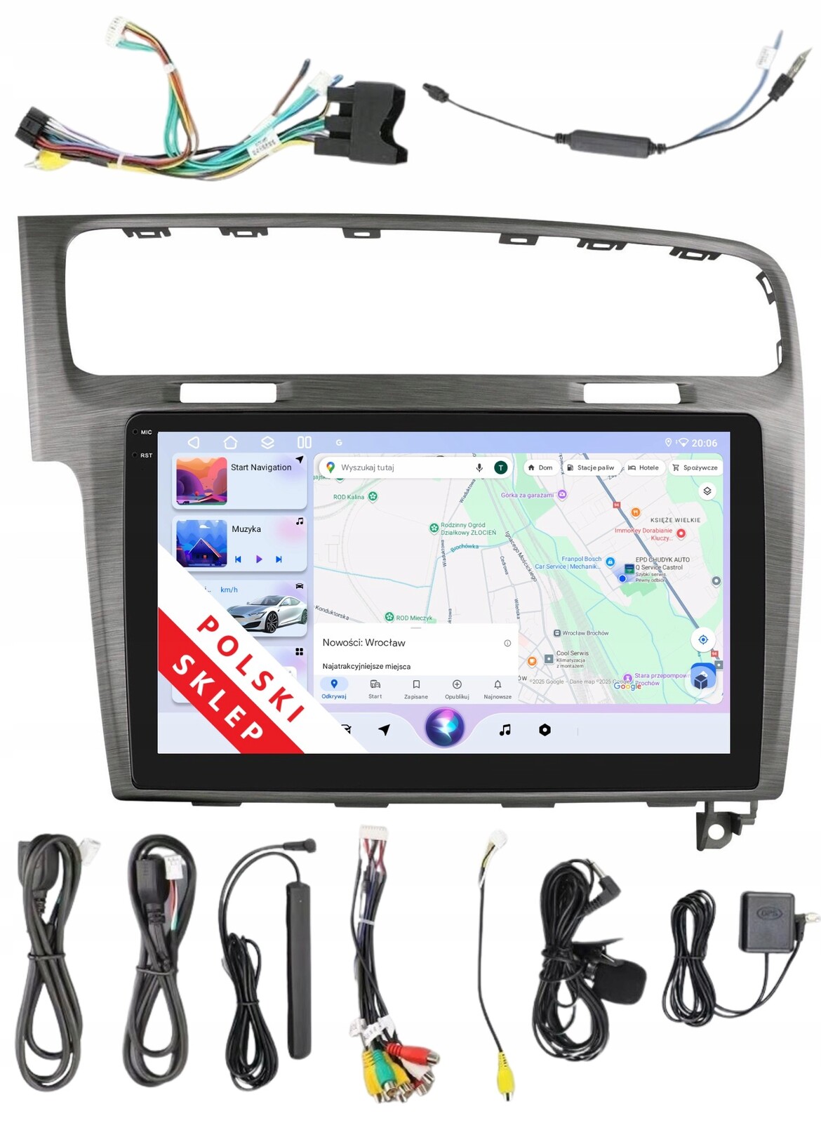 Navigace 2DIN Android Volkswagen Vw Golf 7 VII 6/128 Gb Dsp Carplay Lte
