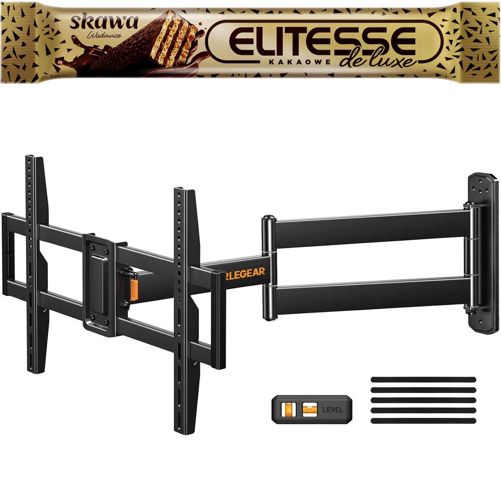 Perlegear Nástěnný držák na Tv 32-75 palců Led LCD Oled 180° 822 mm Vesa