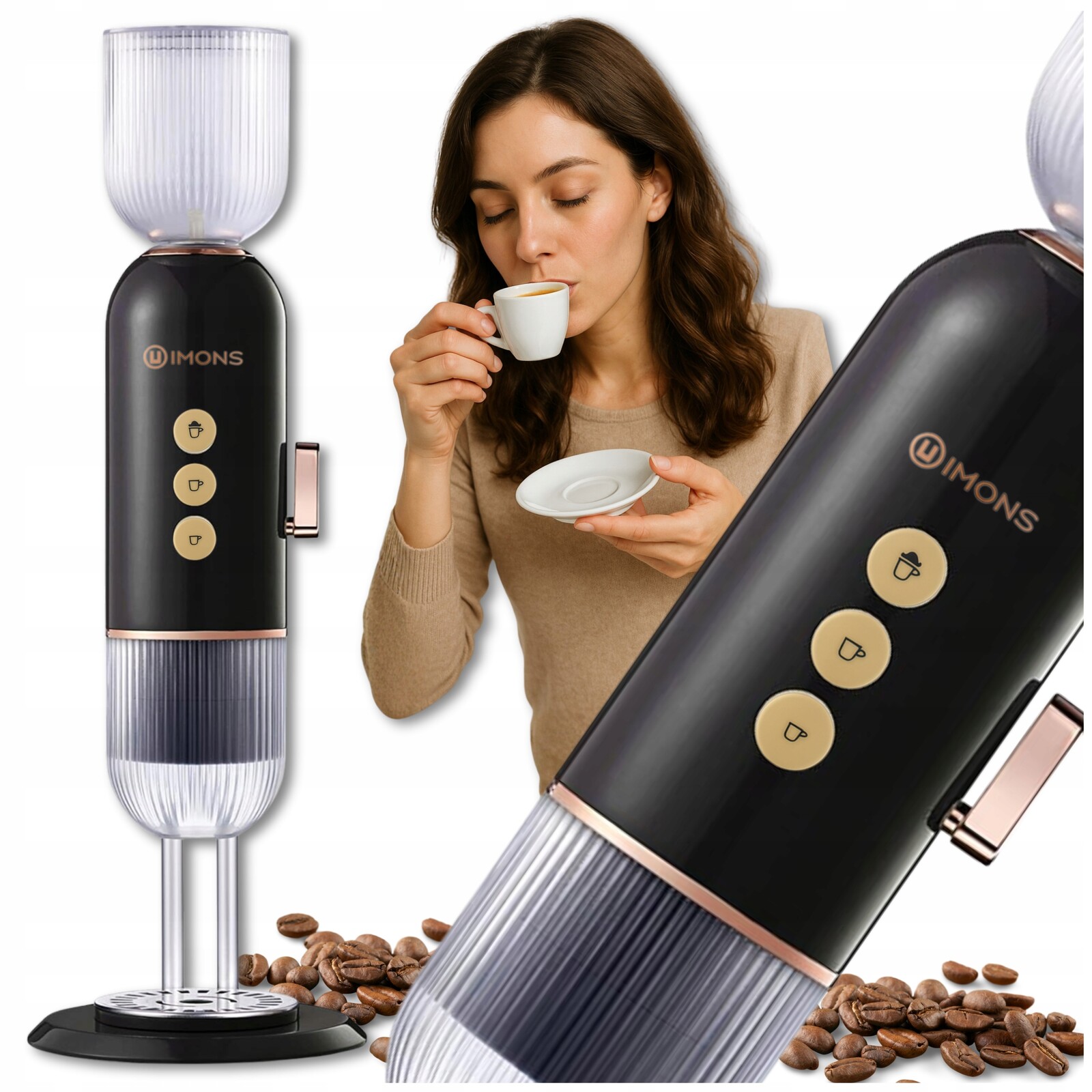 Tlakový kávovar 19 barů na kapsle Dolce Gusto Nespresso 4v1