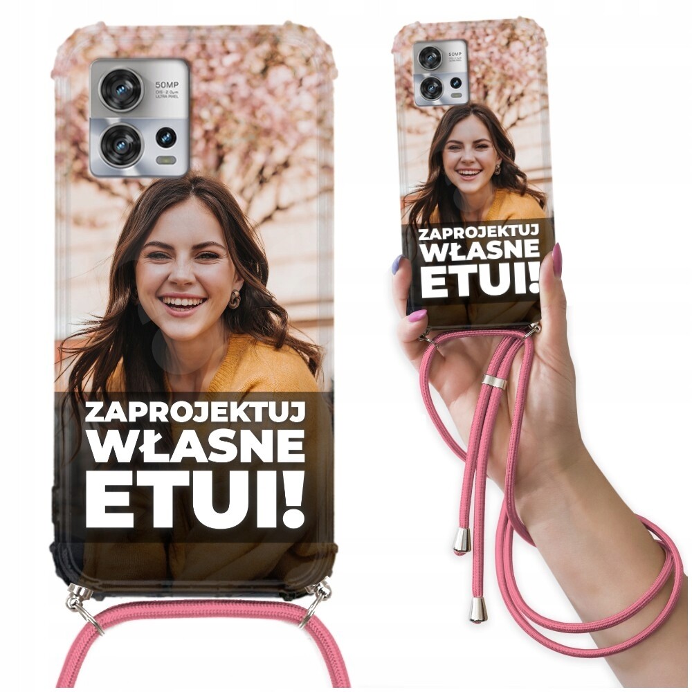 Pouzdro Crossbody Pro Motorola Edge 30 Fusion Růžová Vaše Foto Personalizované