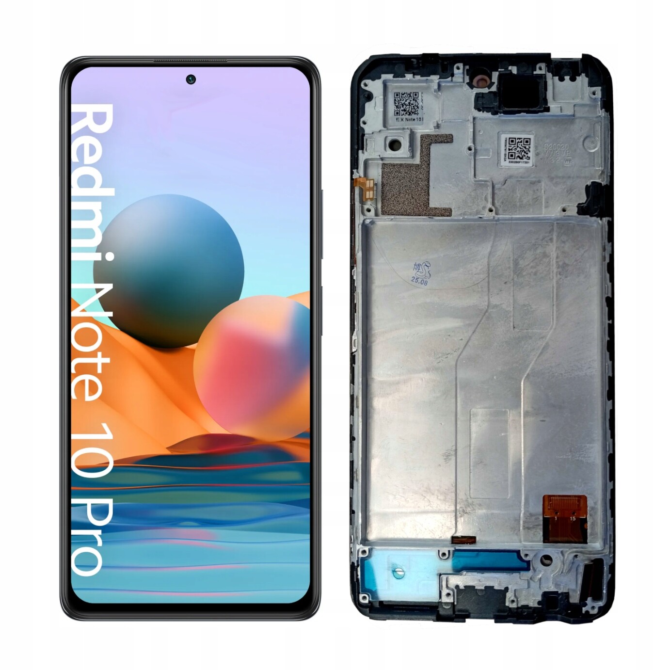 LCD displej Dotyková obrazovka pro Xiaomi Redmi Note 10 Pro Oled Rámeček černý