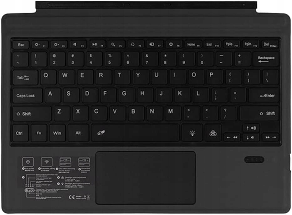 Bezdrátová Klávesnice Černá Bluetooth Qwerty Pro Surface Pro 3/4/5/6/7