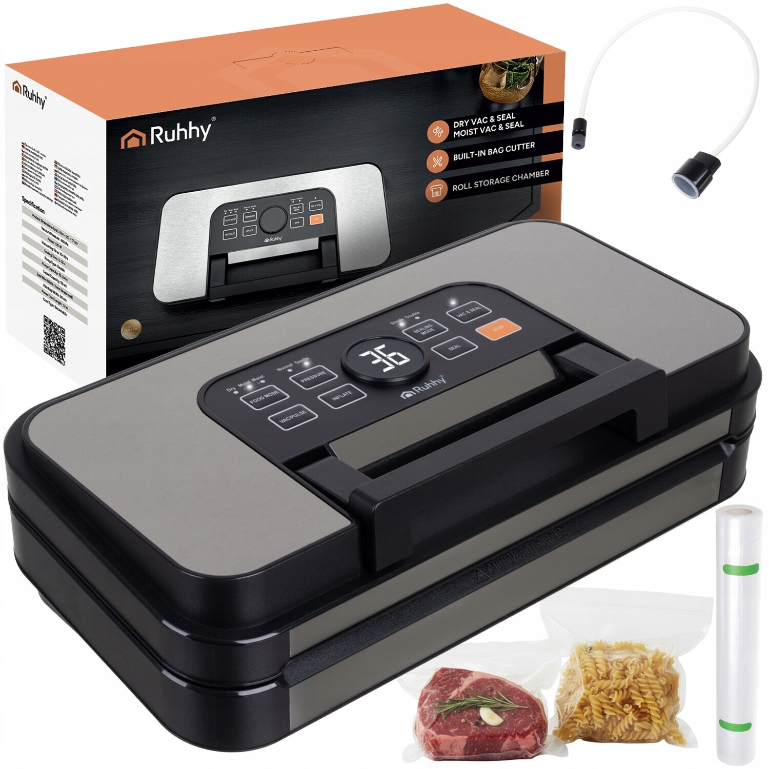 Vakuová svářečka potravin Ruhhy Dvojitý svářecí balicí stroj