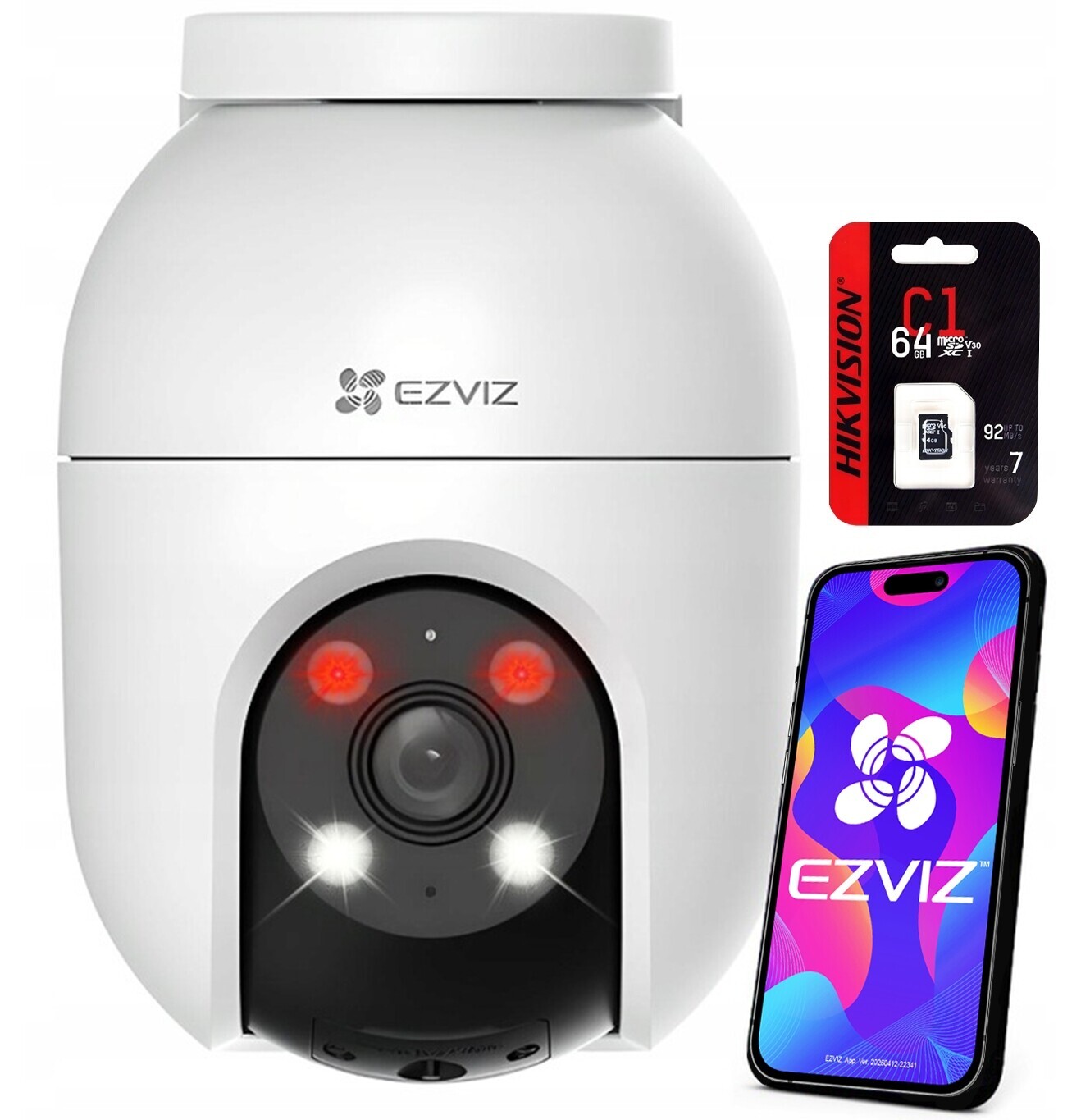 WiFi kamera Ezviz C8c 1080p Otočná Dual Light 64GB microSD karta