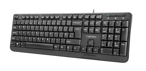 Drátová klávesnice Natec Trout Slim Černá
