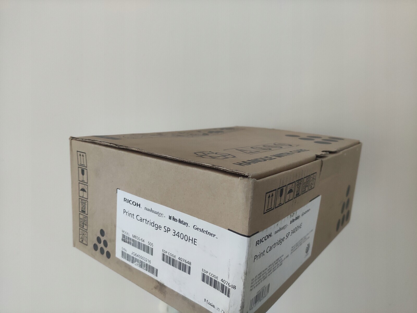 Nový originální toner Ricoh 407648 406522 černý (black)