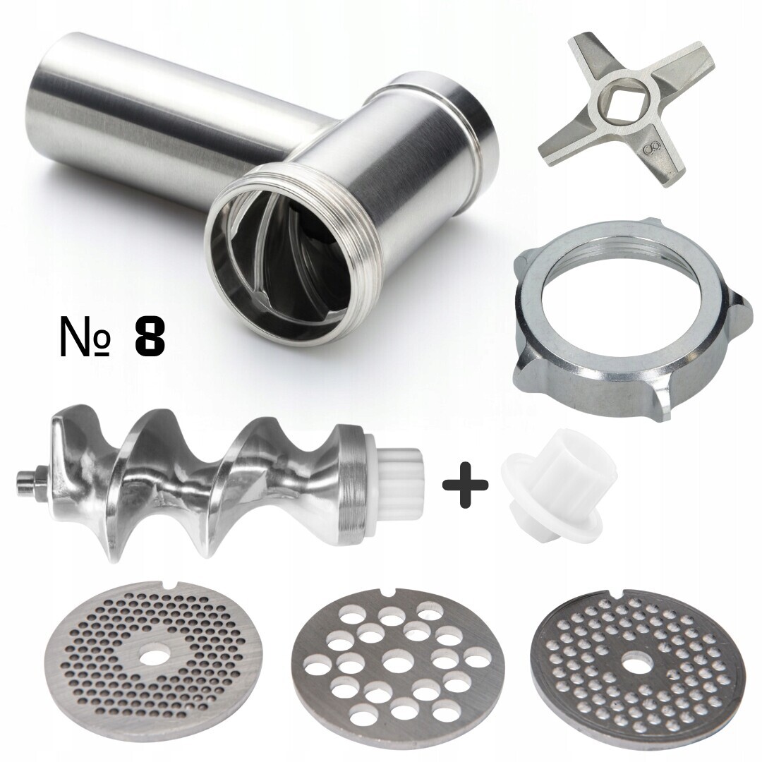 Sada mlecí komory Č. 8 Smapp/ Zelmotor 3 nerezová síta a nůž