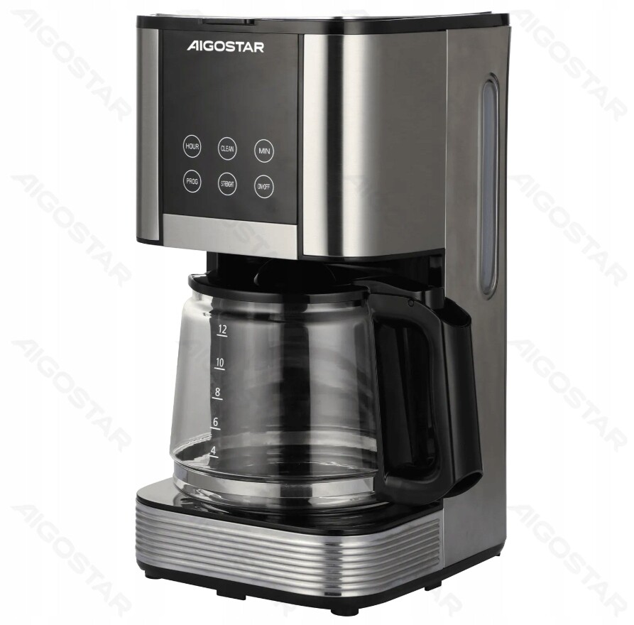 Automatický kávovar Aigostar 1,5 l 1000 W stříbrný #827